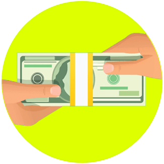 Icon image of getting paid cash